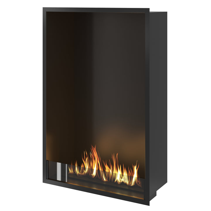 Bioethanol Einbau Kamin Ofen SELECTED Vertikal 80x120x35cm von Wild Flame