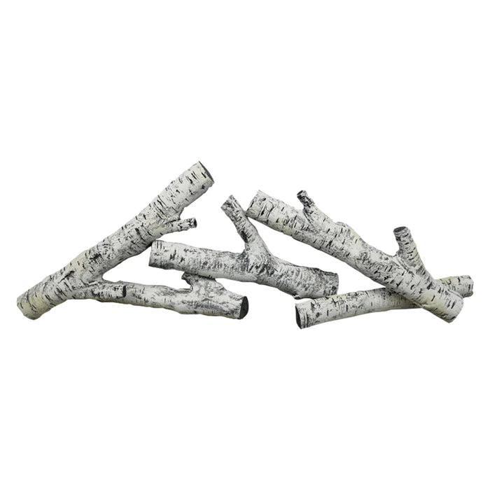 Keramik-Holzscheitel Set - Birke